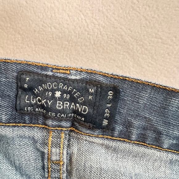 Lucky Brand Jeans Men 32x30 Blue 121 Heritage‎ Slim Straight Candiani Thrasher - Picture 4 of 13